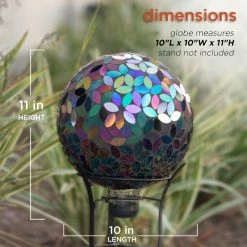 Alpine Corporation Indoor/Outdoor Glass Mosaic Gazing Globe Yard Decoration 10 Alpine Corporation Indoor/Outdoor Glass Mosaic Gazing Globe Yard Decoration -home bar shop 5461e03d0ebef642 3490 w800 h800 b0 p0