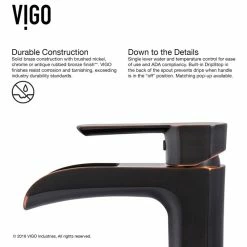 VIGO 18" Glass Vessel Bathroom Sink And Niko Vessel Faucet -home bar shop 56d18edc00ddbec7 0584 w800 h800 b1 p0