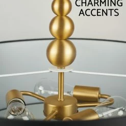 Kira Home Adelade 22" Drum Pendant Chandelier, Black Fabric Shade, Glass 10 Kira Home Adelade 22" Drum Pendant Chandelier, Black Fabric Shade, Glass -home bar shop 5741a3160e46ec7e 8691 w800 h800 b0 p0