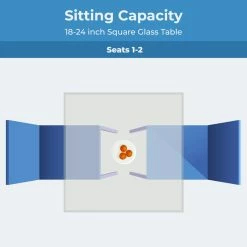 Fab Glass And Mirror 20 Inch Square Glass 1/4 Thick Flat Polish Tempered Eased Corners -home bar shop 580154df0e29959a 9881 w800 h800 b0 p0