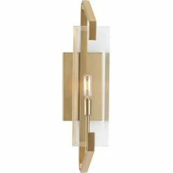 Progress Lighting Cahill Collection 1-Light Brushed Bronze Clear Glass Luxe Bath Vanity Light