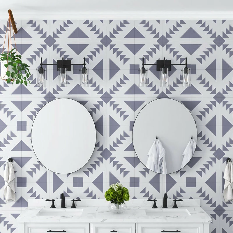 Aiwen Concise Modern Geometric Cylinder Glass Shade Vanity Light, 3-Light 4 Aiwen Concise Modern Geometric Cylinder Glass Shade Vanity Light, 3-Light - Image 4