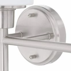 A Touch Of Design 3-Bulb Vanity Light Bright Satin Nickel Finish With White Glass Sconce -home bar shop 59315d7c0e5575f0 4869 w800 h800 b0 p0