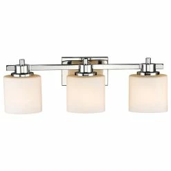 CHLOE Lighting, Inc. Solbi 3-Light Chrome Finish Bath Vanity Wall Fixture White Alabaster Glass 24" -home bar shop 59416d30066f1a8e 2212 w800 h800 b1 p0