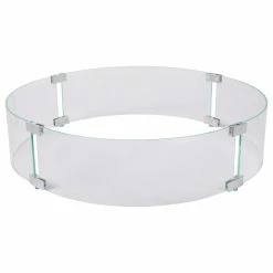 Pyromania Inc. 30" Round Glass Wind Guard For Round Fire Tables
