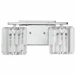 JONATHAN Y Coco Prism Vintage Metal/Glass Glam LED Vanity Light, Width: 13.5" -home bar shop 5a914ac103caad1e 5323 w800 h800 b1 p0