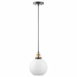 Linea Di Liara Primo Pendant With Milk Glass Shade -home bar shop 5ac1b9610a0c92ae 4478 w800 h800 b1 p0
