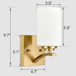 Moose.lighting San Remo Modern Wall Sconce Set Of 2 Cylinder Frosted Glass Shade -home bar shop 5b21ab31016437db 8204 w800 h800 b0 p0