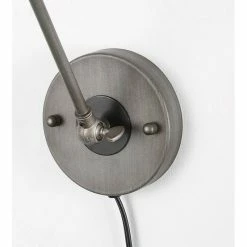 LALUZ Industrial Plug-in Swing Arm Wall Lamp Adjustable Wall Sconces Clear Glass -home bar shop 5b71d34802f49f32 0872 w800 h800 b1 p0