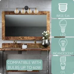 Kira Home Odette 30" Bathroom Light, Glass Globe Shades, Warm Brass Accents, Oil -home bar shop 5c81d092025e69f5 8736 w800 h800 b0 p0