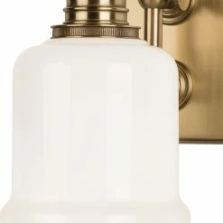 Hudson Valley Lighting Keswick 1-Light Bath And Vanity With Opal Glossy Glass Shade, Aged Brass -home bar shop 5cb16d8b0d081c79 6349 w800 h800 b0 p0