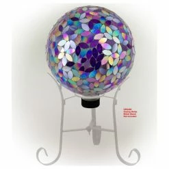 Alpine Corporation Indoor/Outdoor Glass Mosaic Gazing Globe Yard Decoration 14 Alpine Corporation Indoor/Outdoor Glass Mosaic Gazing Globe Yard Decoration -home bar shop 5d71ae210eea4327 3490 w800 h800 b1 p0