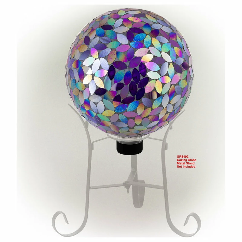 Alpine Corporation Indoor/Outdoor Glass Mosaic Gazing Globe Yard Decoration 7 Alpine Corporation Indoor/Outdoor Glass Mosaic Gazing Globe Yard Decoration - Image 7