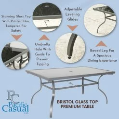 Pacific Casual Bristol 7pc Sling Swivel Dining Set With Glass Top Table -home bar shop 605161cb03e1741f 0039 w800 h800 b0 p0