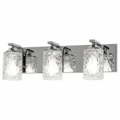 AFX, Inc. Annabel, 3-Light Vanity, Polished Chrome Finish/Clear Glass