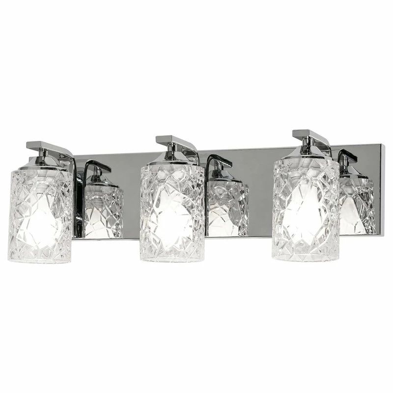 AFX, Inc. Annabel, 3-Light Vanity, Polished Chrome Finish/Clear Glass 1 AFX, Inc. Annabel, 3-Light Vanity, Polished Chrome Finish/Clear Glass