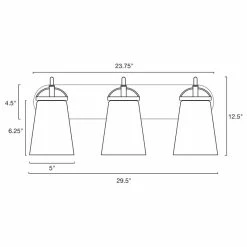 Kira Home Voltaire 24" Farmhouse Bathroom Light, Glass Shades, Brushed Nickel 13 Kira Home Voltaire 24" Farmhouse Bathroom Light, Glass Shades, Brushed Nickel -home bar shop 61113d060eb468a3 8691 w800 h800 b1 p0