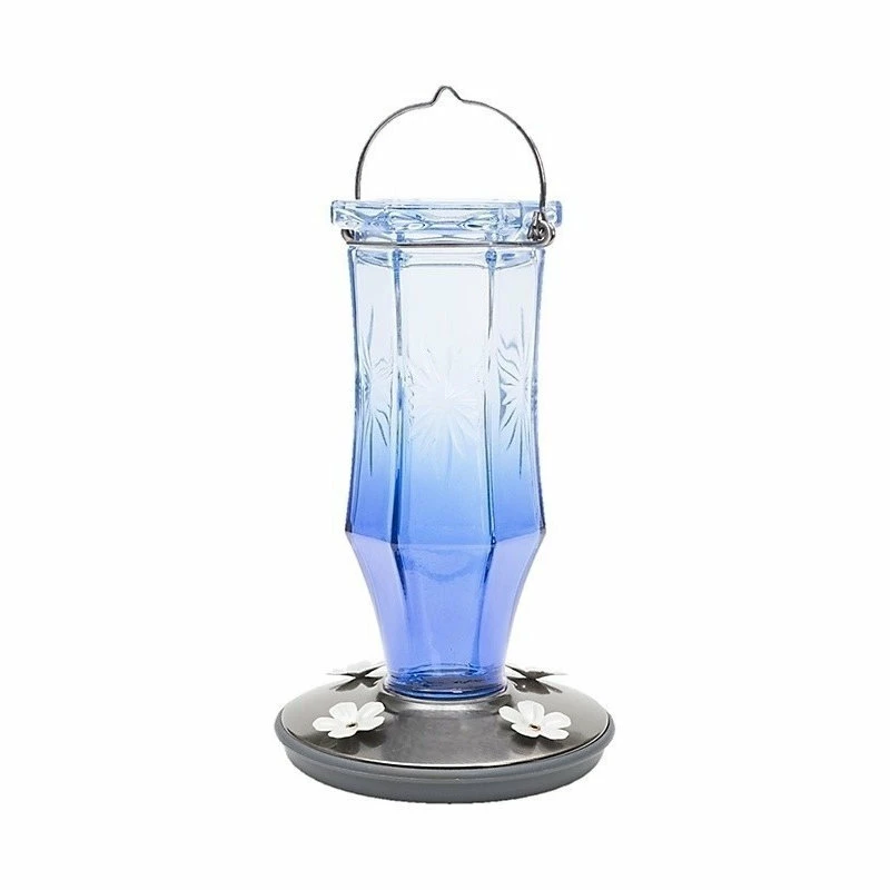 Woodstream Corp. Perky Pet Sapphire Starburst Vintage Glass Humming Bird Feeder, 16 Oz. 1 Woodstream Corp. Perky Pet Sapphire Starburst Vintage Glass Humming Bird Feeder, 16 Oz.