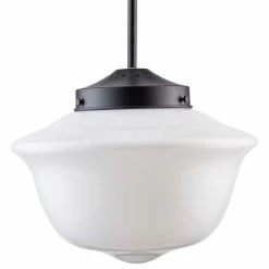 Linea Di Liara Lavagna Pendant Light With Milk Glass, Black