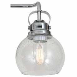 JONATHAN Y Shirley Metal, Bubbled Glass Vanity Light, Chrome, 3-Light -home bar shop 6351cf14037e519a 6050 w800 h800 b1 p0