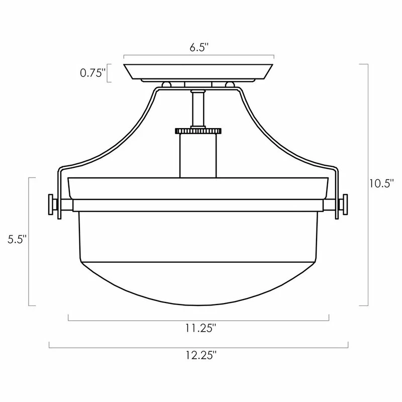 Kira Home Zurich 12" Rustic Farmhouse Ceiling Light, Glass Shade, Warm Brass 7 Kira Home Zurich 12" Rustic Farmhouse Ceiling Light, Glass Shade, Warm Brass - Image 7
