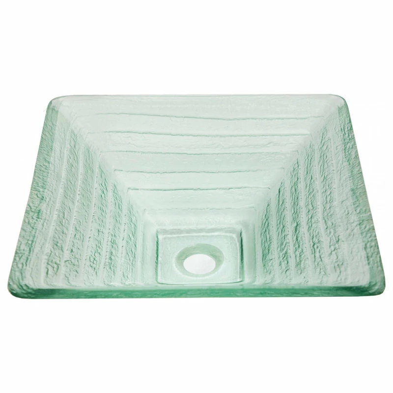 Eden Bath - Vessel Sinks Crystal Glacier Tempered Glass Vessel Sink For Bathroom, 16.5 Inch 5 Eden Bath - Vessel Sinks Crystal Glacier Tempered Glass Vessel Sink For Bathroom, 16.5 Inch - Image 5