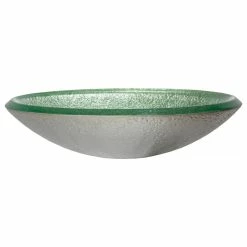 Eden Bath - Vessel Sinks Pale Green Pearls Embossed Glass Vessel Sink For Bathroom, 18 Inch -home bar shop 6521b9ed006c91e2 5547 w800 h800 b1 p0