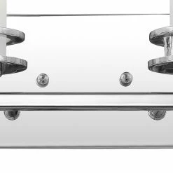 JONATHAN Y Fairfax 14.25" 2-Light Metal/Frosted Glass Contemporary LED Vanity Light, Chrome -home bar shop 65a10fea000f2232 5476 w800 h800 b0 p0
