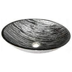 Eden Bath - Vessel Sinks Silver And Black Streaked Oval Glass Vessel Sink For Bathroom, 19 X 15 Inch 12 Eden Bath - Vessel Sinks Silver And Black Streaked Oval Glass Vessel Sink For Bathroom, 19 X 15 Inch -home bar shop 6641db99006c9375 5486 w800 h800 b1 p0