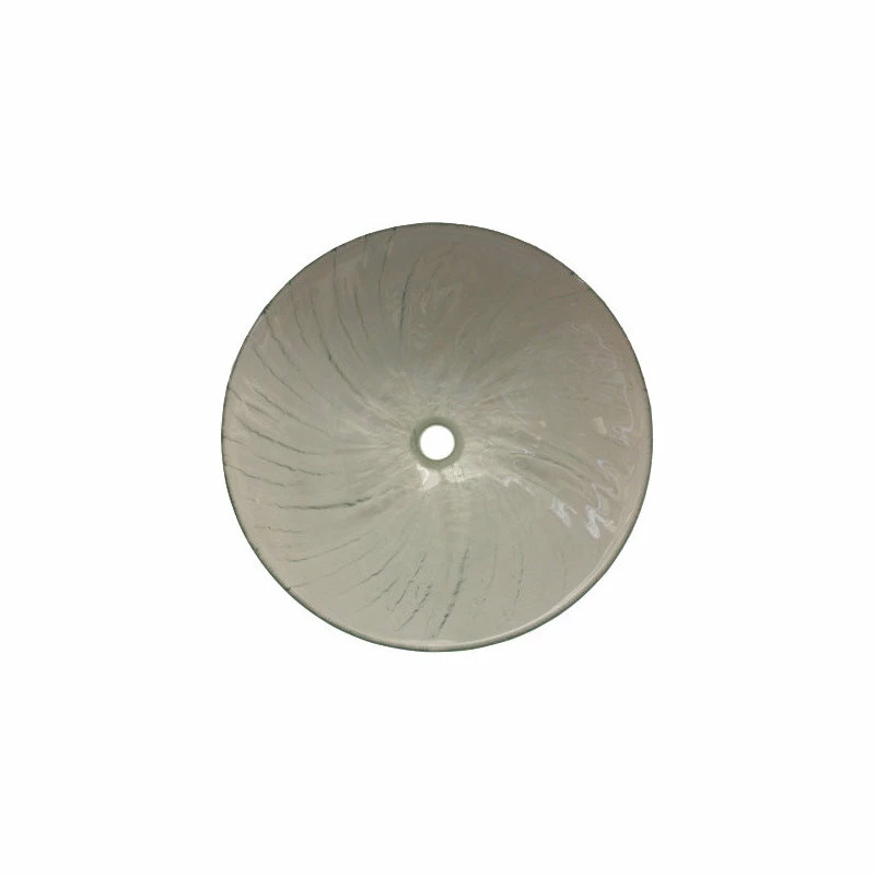 Fine Crafts & Imports Above Counter Glass Vessel Basin - Blue Scalloped 2 Fine Crafts & Imports Above Counter Glass Vessel Basin - Blue Scalloped - Image 2