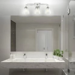 JONATHAN Y Marion Hurricane Metal, Glass Vanity Light, Chrome, 3-Light -home bar shop 67e1f346037e5daf 9333 w800 h800 b0 p0