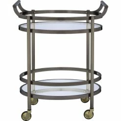 Acme Furniture Lakelyn Serving Cart - Brushed Bronze, Clear Glass -home bar shop 6831dc150157e800 0408 w800 h800 b1 p0