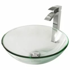 VIGO Crystalline Glass Vessel Sink And Duris Vessel Faucet -home bar shop 6a81f0910e9eda05 2913 w800 h800 b1 p0