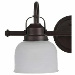 JONATHAN Y Virginia 1-light Metal/Glass LED Vanity Light, Oil Rubbed Bronze, 2-Light -home bar shop 6b4194bb037e5423 9380 w800 h800 b1 p0