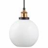 Linea Di Liara Primo Pendant With Milk Glass Shade