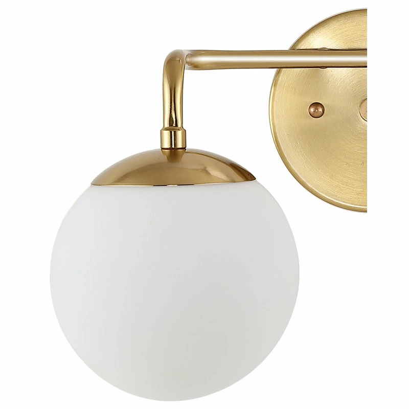 JONATHAN Y Louis Globe Metal/Frosted Glass Modern LED Vanity, 1-Light 9 JONATHAN Y Louis Globe Metal/Frosted Glass Modern LED Vanity, 1-Light - Image 9
