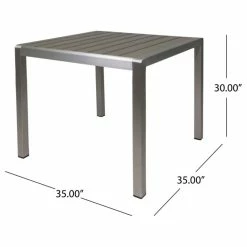 GDFStudio Hallie Outdoor Anodized Aluminum Dining Table With Tempered Glass Table Top, Fau 9 GDFStudio Hallie Outdoor Anodized Aluminum Dining Table With Tempered Glass Table Top, Fau -home bar shop 6d51b6990f9318cd 1060 w800 h800 b1 p0