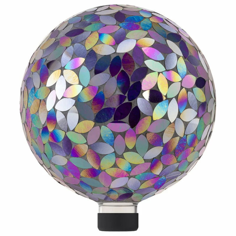 Alpine Corporation Indoor/Outdoor Glass Mosaic Gazing Globe Yard Decoration 2 Alpine Corporation Indoor/Outdoor Glass Mosaic Gazing Globe Yard Decoration - Image 2