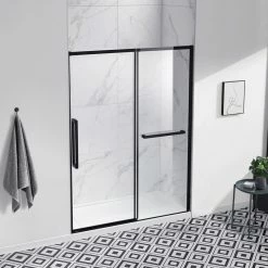 Ove Decors Amy 60 In. Frameless Tempered Shower Glass Panels In Black -home bar shop 6f219fe701b8c0fc 4196 w800 h800 b0 p0