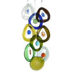 Modern Artisans 'Wine Chime' Recycled Glass Wine Bottle Windchime 6 Modern Artisans 'Wine Chime' Recycled Glass Wine Bottle Windchime -home bar shop 6fe1f34b097b5f6d 7590 w800 h800 b1 p0