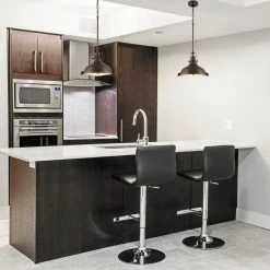 Kira Home Beacon 11" Farmhouse / Nautical Pendant Light, Round Fresnel Glass -home bar shop 7121121b00c3e736 8690 w800 h800 b0 p0