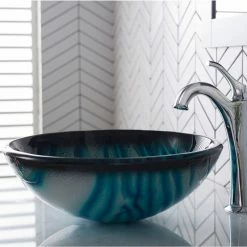 Kraus USA, Inc. Nature Series 17" Round Blue Glass Vessel 19mm Bathroom Sink 13 Kraus USA, Inc. Nature Series 17" Round Blue Glass Vessel 19mm Bathroom Sink -home bar shop 72216a1a00e5e721 3088 w800 h800 b0 p0