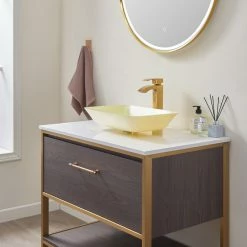 Vinnova Glass Rectangular Vessel Bathroom Sink Without Faucet, Matte White -home bar shop 7221b68901c5825a 1504 w800 h800 b0 p0