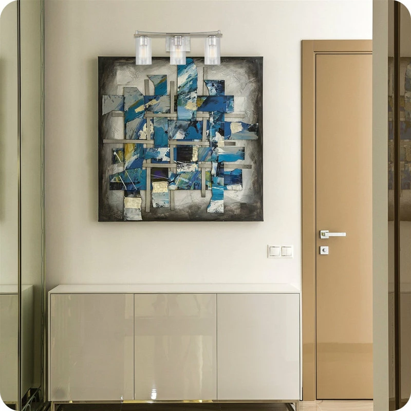 Kira Home Armstrong 22.5" Farmhouse / Bathroom Light, Cylinder Glass Shades 2 Kira Home Armstrong 22.5" Farmhouse / Bathroom Light, Cylinder Glass Shades - Image 2