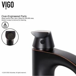 VIGO 18" Russet Glass Vessel Bathroom Sink Set With Linus Vessel Faucet -home bar shop 74d14aa70e9ed9cc 2982 w800 h800 b1 p0