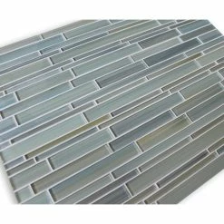 Rocky Point Tile Co Reflections Hand Painted Linear Glass Mosaic Tile, 12"x12" -home bar shop 7541b7e107bdbcd0 1645 w800 h800 b0 p0