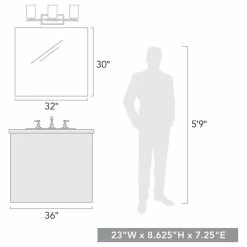 Golden Lighting Monroe 3-Light Bath Vanity, Black With Clear Glass -home bar shop 75615c2501730f07 6718 w800 h800 b1 p0