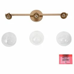 LALUZ 3-Light Matte Gold Modern Bathroom Vanity Light With Clear Glass Shade -home bar shop 7711604a040af88b 0960 w800 h800 b1 p0