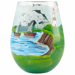 American Glassware "Adirondack" Stemless Wine Glass By Lolita