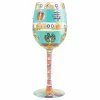 American Glassware "Flip Flop Days" Wine Glass By Lolita